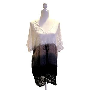 Ombré beach coverup.  Never worn. Breathable cotton fabric.